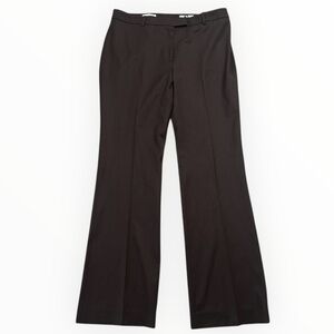 BERNARD ZINS Classic Brown Wool Blend Pants 12 Preppy Work Trousers Slacks Tina